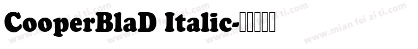 CooperBlaD Italic字体转换